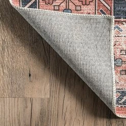 NuLOOM Medallion Bordered Machine Washable Area Rug -nuLOOM Sales Store unnamed file 569