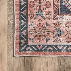 NuLOOM Medallion Bordered Machine Washable Area Rug -nuLOOM Sales Store unnamed file 570