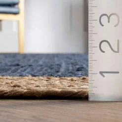 NuLOOM Eleonora Framed Solid Jute Rug Red -nuLOOM Sales Store unnamed file 597