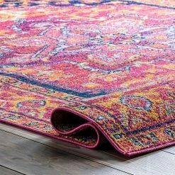 NuLOOM Bodrum Fancy Persian Vonda Framed Floral Rug Gray -nuLOOM Sales Store unnamed file 608