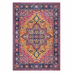 NuLOOM Bodrum Fancy Persian Vonda Framed Floral Rug Gray -nuLOOM Sales Store unnamed file 613