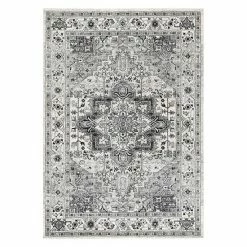 NuLOOM Bodrum Fancy Persian Vonda Framed Floral Rug Gray -nuLOOM Sales Store unnamed file 614