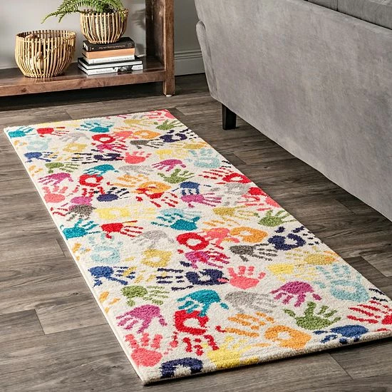 NuLOOM Carnival Pinkie Handprint Rug 5 NuLOOM Carnival Pinkie Handprint Rug - Image 3