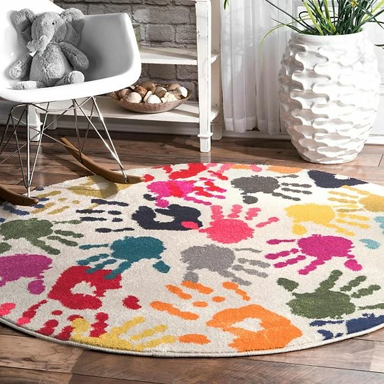 NuLOOM Carnival Pinkie Handprint Rug 6 NuLOOM Carnival Pinkie Handprint Rug - Image 4