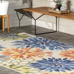 NuLOOM Rosana Floral Machine Washable Indoor Outdoor Area Rug -nuLOOM Sales Store unnamed file 641