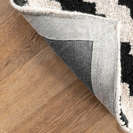 NuLOOM Kellee Geometric Wool Rug Gray 11 NuLOOM Kellee Geometric Wool Rug Gray - Image 9
