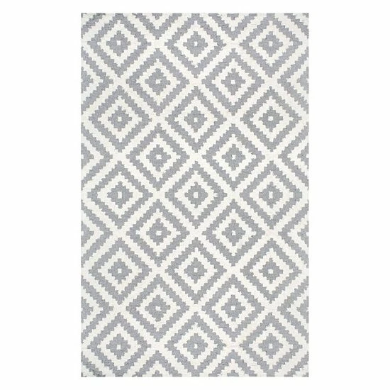 NuLOOM Kellee Geometric Wool Rug Gray 15 NuLOOM Kellee Geometric Wool Rug Gray - Image 13