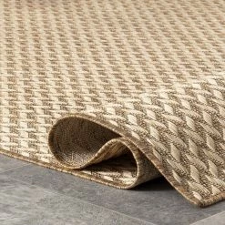 NuLOOM Camryn Abstract Herringbone Indoor Outdoor Rug -nuLOOM Sales Store unnamed file 691