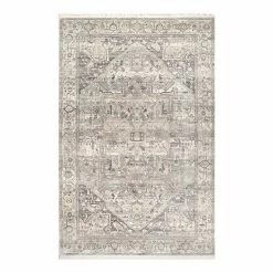 NuLOOM Ehtel Medallion Framed Floral Rug Light Blue -nuLOOM Sales Store unnamed file 719