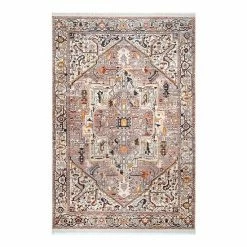 NuLOOM Ehtel Medallion Framed Floral Rug Light Blue -nuLOOM Sales Store unnamed file 724