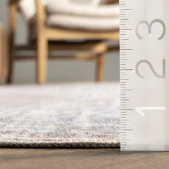 NuLOOM Jacquie Machine Washable Vintage Floral Area Rug Peach -nuLOOM Sales Store unnamed file 729