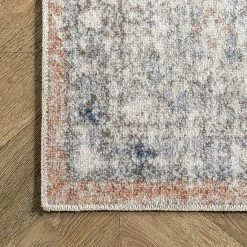 NuLOOM Jacquie Machine Washable Vintage Floral Area Rug Peach -nuLOOM Sales Store unnamed file 731