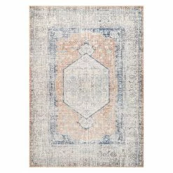 NuLOOM Jacquie Machine Washable Vintage Floral Area Rug Peach -nuLOOM Sales Store unnamed file 736