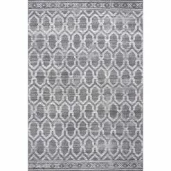 NuLOOM Fae Geometric Machine Washable Indoor Outdoor Area Rug Gray -nuLOOM Sales Store unnamed file 745