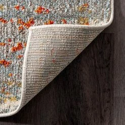 NuLOOM Distressed Persian Sarita Framed Floral Area Rug Gray -nuLOOM Sales Store unnamed file 759