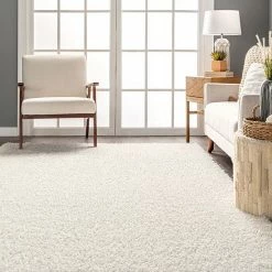 NuLOOM Marlow Machine Washable Soft Shaggy Faux Sheepskin Area Rug Light Gray -nuLOOM Sales Store unnamed file 774