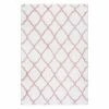 NuLOOM Airy Shag Nelda Lattice Rug Baby Pink -nuLOOM Sales Store unnamed file 780