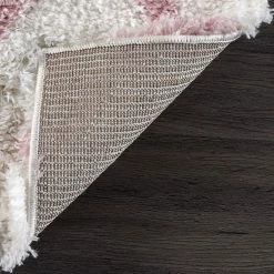 NuLOOM Airy Shag Nelda Lattice Rug Baby Pink -nuLOOM Sales Store unnamed file 784