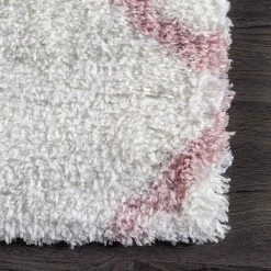 NuLOOM Airy Shag Nelda Lattice Rug Baby Pink -nuLOOM Sales Store unnamed file 786