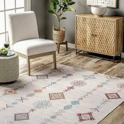 NuLOOM Kiya Machine Washable Moroccan Tribal Geometric Area Rug -nuLOOM Sales Store unnamed file 793