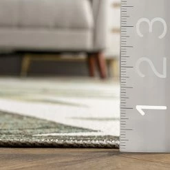 NuLOOM Elen Machine Washable Natural Leaves Area Rug -nuLOOM Sales Store unnamed file 819