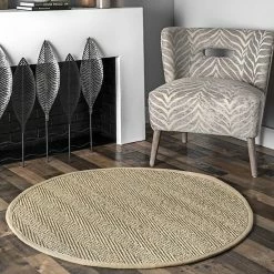 NuLOOM Larnaca Seagrass Herringbone Indoor/Outdoor Area Rug Navy -nuLOOM Sales Store unnamed file 915