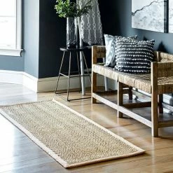 NuLOOM Larnaca Seagrass Herringbone Indoor/Outdoor Area Rug Navy -nuLOOM Sales Store unnamed file 917