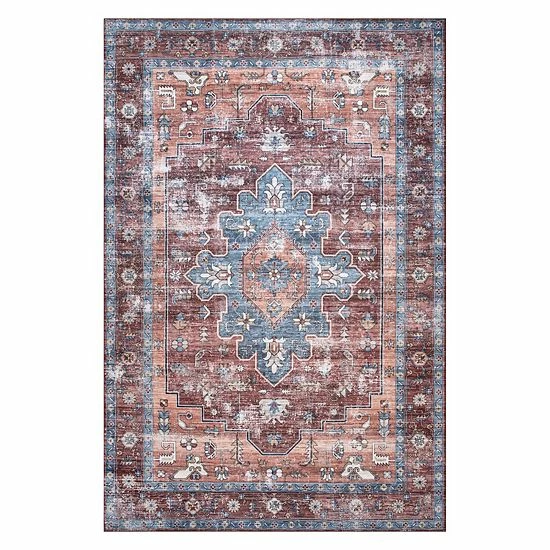 NuLOOM Zena Machine Washable Medallion Rug 3 NuLOOM Zena Machine Washable Medallion Rug