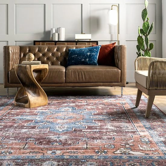 NuLOOM Zena Machine Washable Medallion Rug 12 NuLOOM Zena Machine Washable Medallion Rug - Image 10